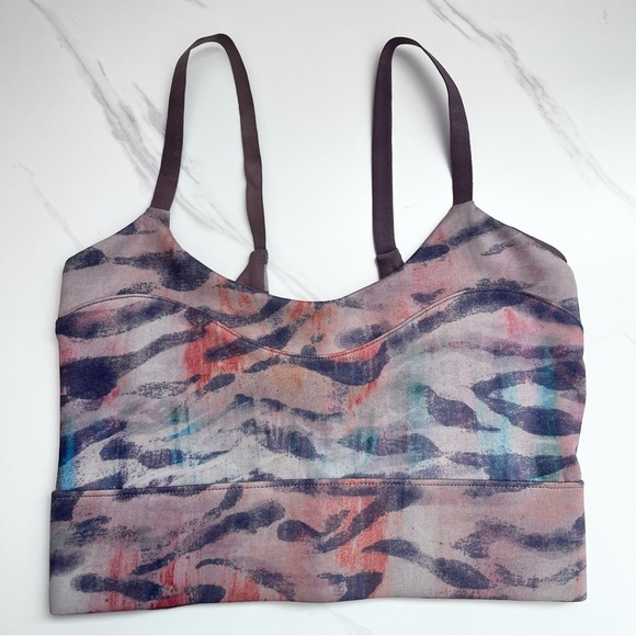 FP Movement Beat The Heat Sports Bra Tiger Combo Purple Reversible Size XS - Picture 3 of 6